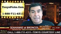 Denver Broncos vs. Seattle Seahawks Pick Prediction NFL Preseason Pro Football Odds Preview 8-7-2014