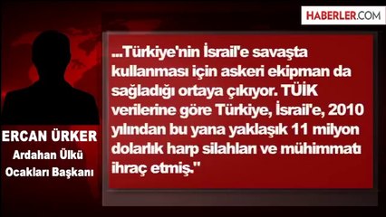 Ülkü Ocakları Başkanı: Türkiye, İsrail'e Silah ve Mühimmat İhraç Etti