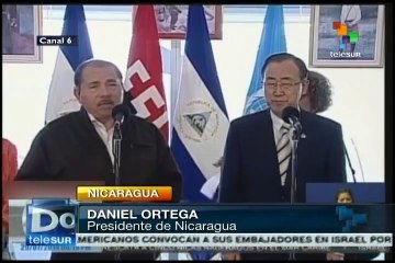 Pdte. Daniel Ortega insta a Israel a suspender sus ataques contra Gaza