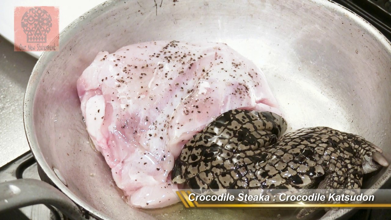 Eating Crocodile ワニを食べてみた