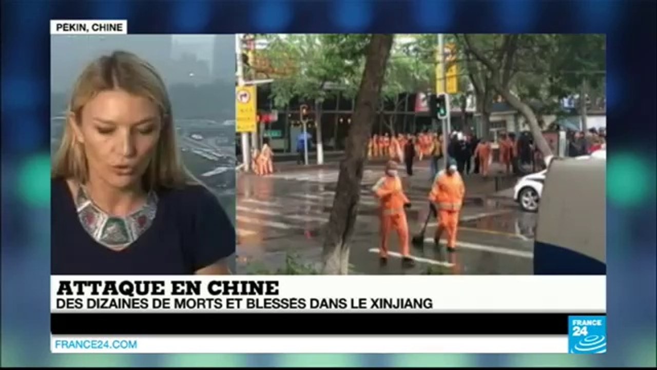 Chine _ des individus armés de couteaux attaquent un commissariat - des dizaines de morts_(360p)