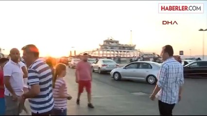 Yalova Topçular İskelesi'nde Bayram Yoğunluğu