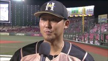 【プロ野球パ】逆転3ランを放った中田翔のヒーローインタビュー 2014 07 27 E-F