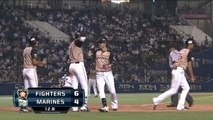 【プロ野球パ】笑顔でガッツポーズ！西川が完璧に見送る第8号勝ち越し2ラン 2014 07 29 M-F