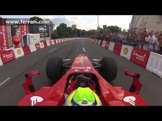 マッサ　ワルシャワ　F1デモ走行　オンボード映像