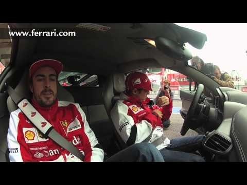 アロンソ＆マッサ、フェラーリ458イタリアをドライブ