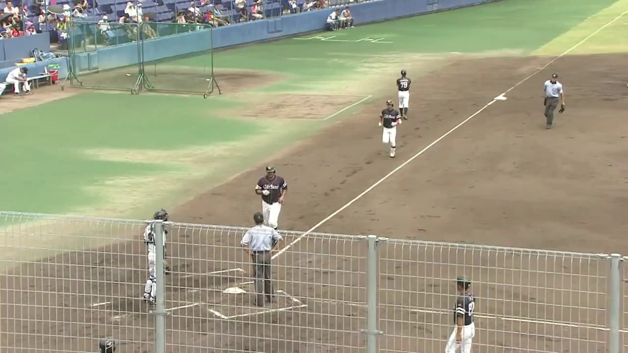 【プロ野球パ】追い込まれても強烈パンチ、塚田が大器の片鱗見せるHR 2014 07 30 D-H（2軍戦）