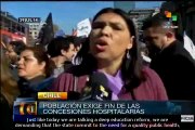 Chile: Health workers demanding the end of hospital concessions