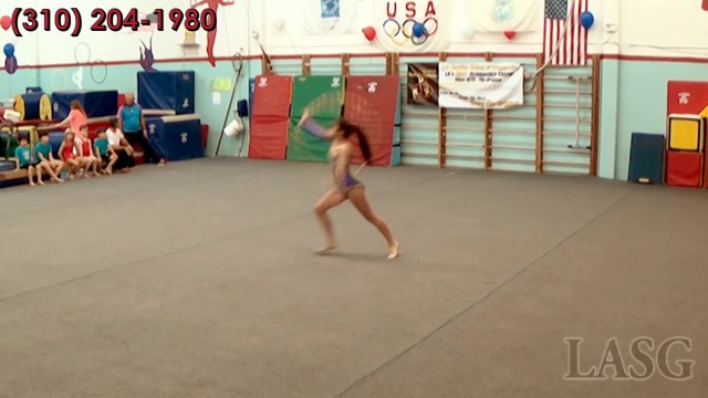 Girls Learn How to do Rhythmic Gymnastics with Classes in Los Angeles