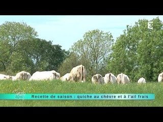 12/06/2014 - Quiche au chèvre et à l'ail frais
