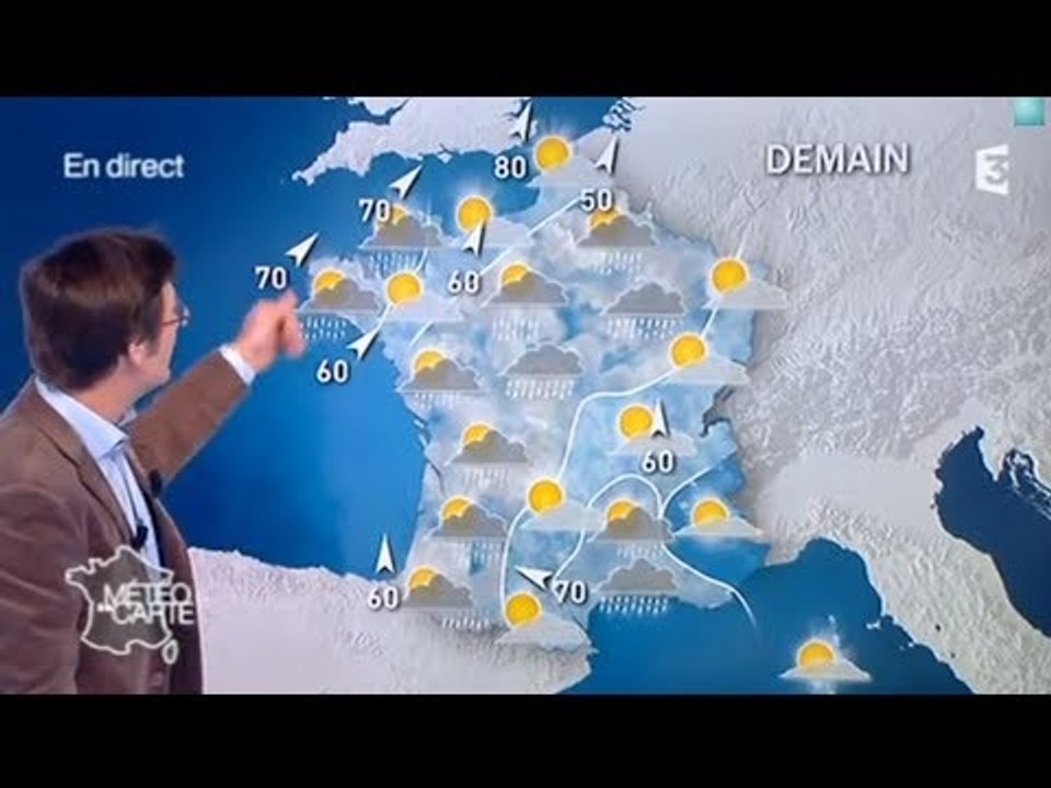 Les prévisions météos à 9 jours du lundi 6 janvier au mercredi 15 janvier 2014