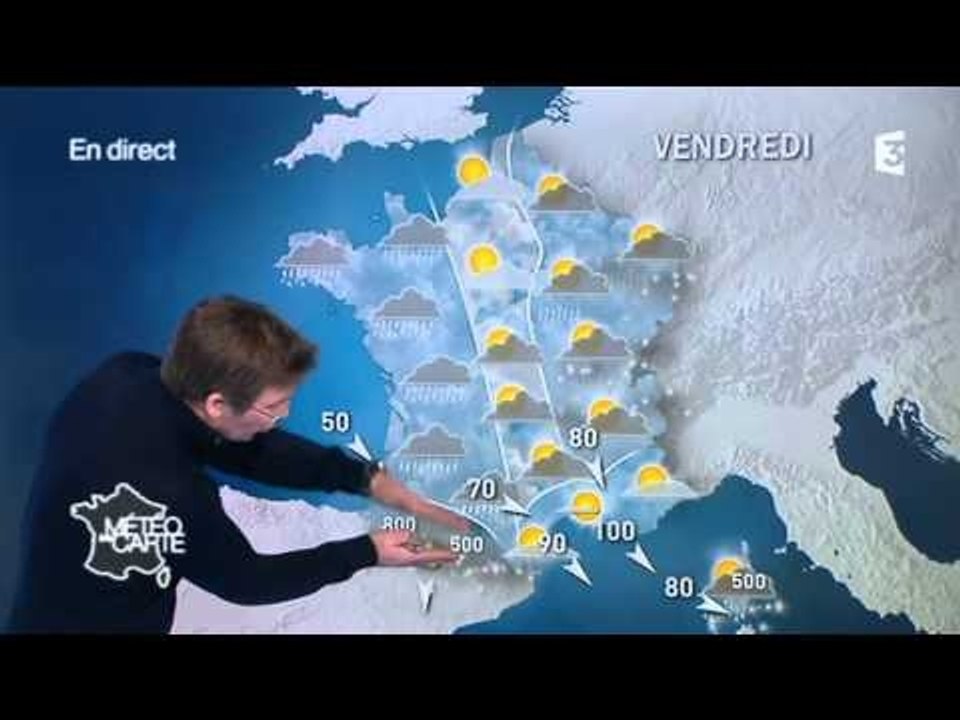 Les prévision météos à 9 jours du mercredi 22 janvier au vendredi 31 janvier 2014