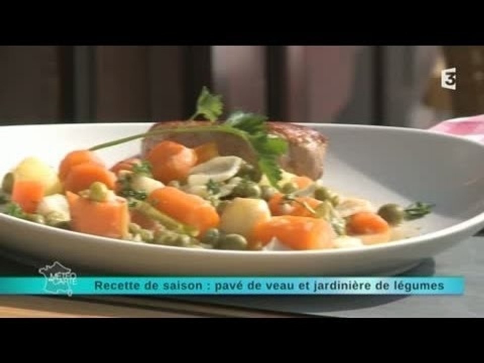 Recette de saison : pavé de veau et jardinière de légumes
