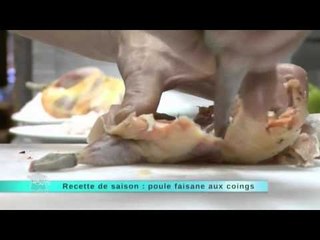 La poule faisane aux pommes et coings - Recette du 18 janvier 2013