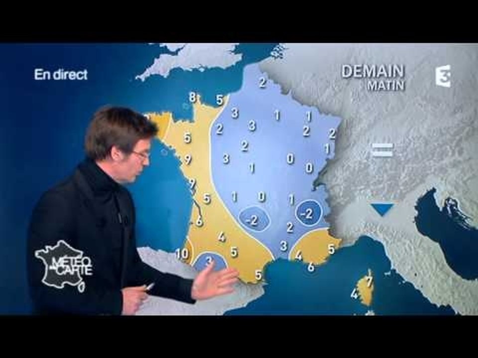 Les prévisions météos à 9 jours du mardi 14 janvier au jeudi 23 janvier 2014