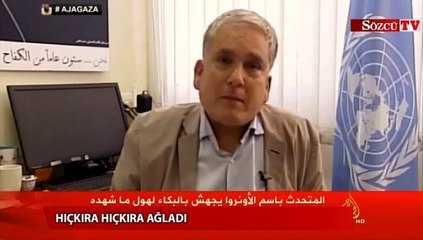 Gazze’yi gören BM sözcüsü röportajda hıçkıra hıçkıra ağladı