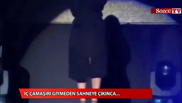 İç çamaşırı giymeden sahneye çıkınca...
