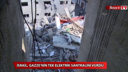 İsrail, Gazze’nin tek elektrik santralini vurdu