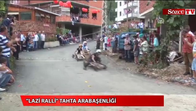 Lazi Ralli tahta araba şenliği
