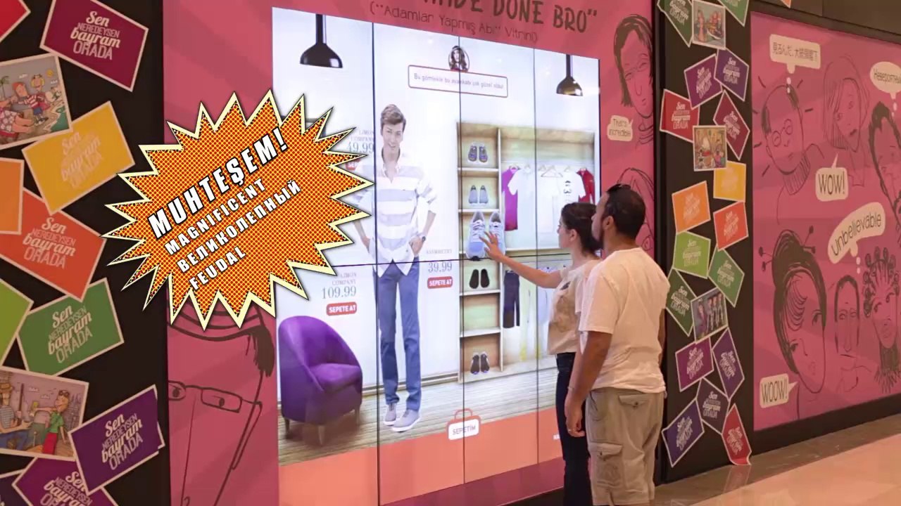 Dünyanın ilk ve tek %100 interaktif vitrini