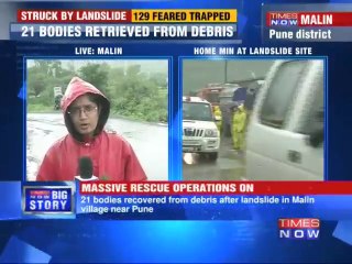 Pune landslide: 129 feared trapped