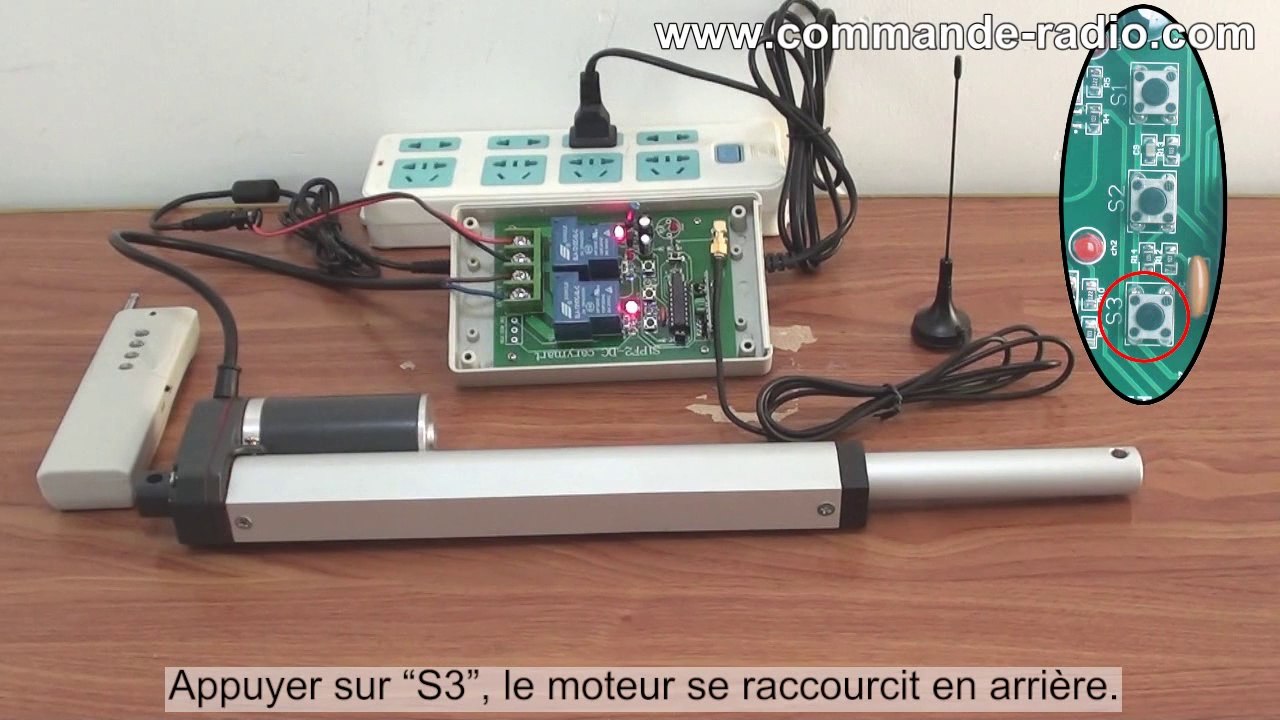 Comment Contrôler Moteur d’Actionneur Linéaire Avec Télécommande Contrôleur Et Interrupteur Manuel