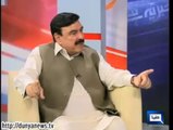 Sheikh Rasheed send special Eid mubarak to PMLN is his unique style.