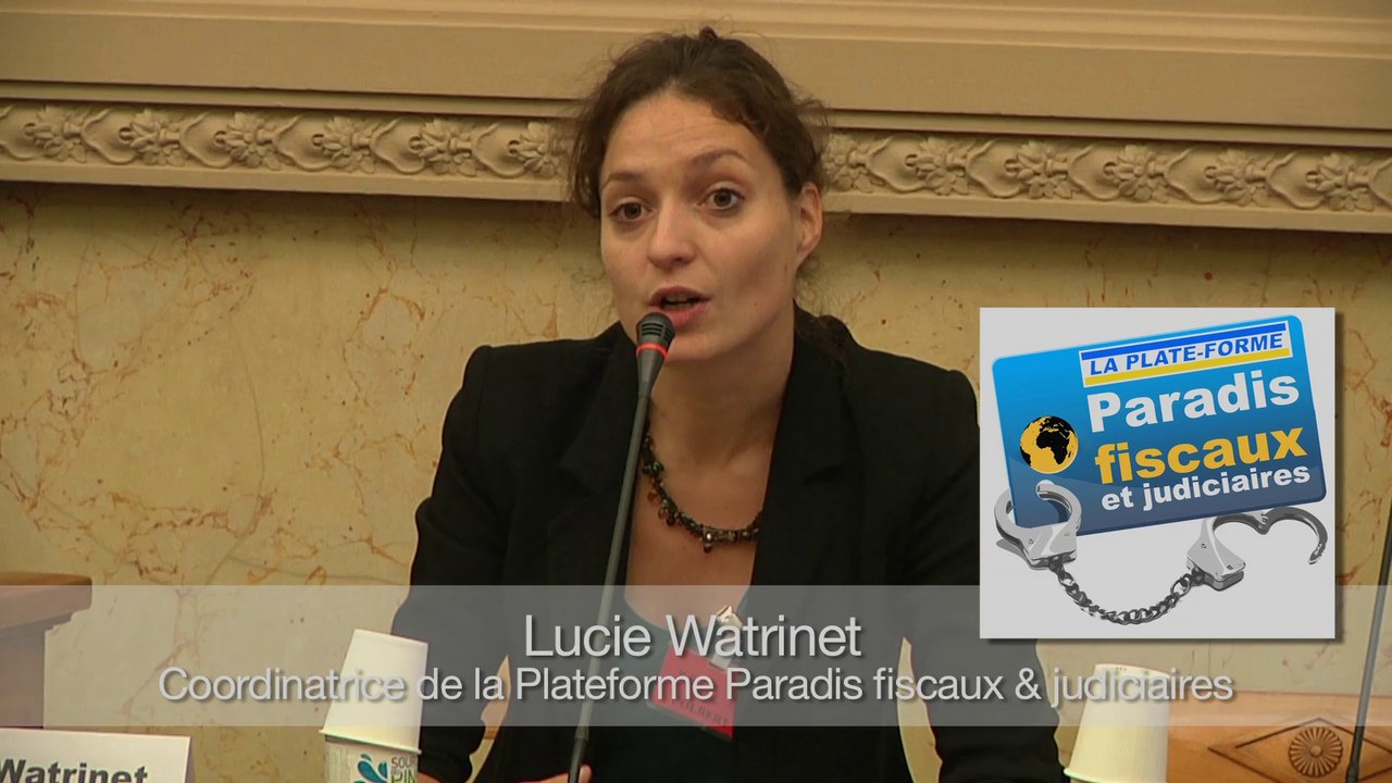Lucie Watrinet colloque Paradis fiscaux 2014