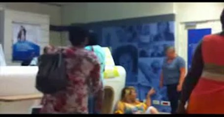 Nervous breakdown! Crazy hysterical woman!