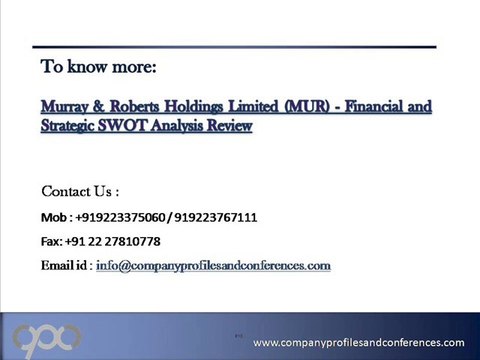 Murray & Roberts Holdings Limited (MUR) - Financial and Strategi