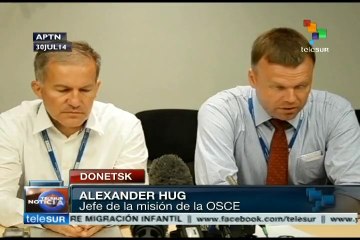 Equipo de OSCE intentará acceder a zona del avión malasio siniestrado