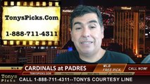 MLB Pick San Diego Padres vs. St Louis Cardinals Odds Prediction Preview 7-31-2014