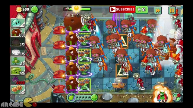 Plants Vs Zombies 2 Dark Ages Part 2 KungFu World Cocont Cannon On Fire Arthur's Challenge Level 33