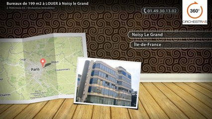 Bureaux de 199 m2 à LOUER à Noisy le Grand