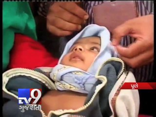 Pune lanslide : Three month old baby's cries save self, mother - Tv9 Gujarati
