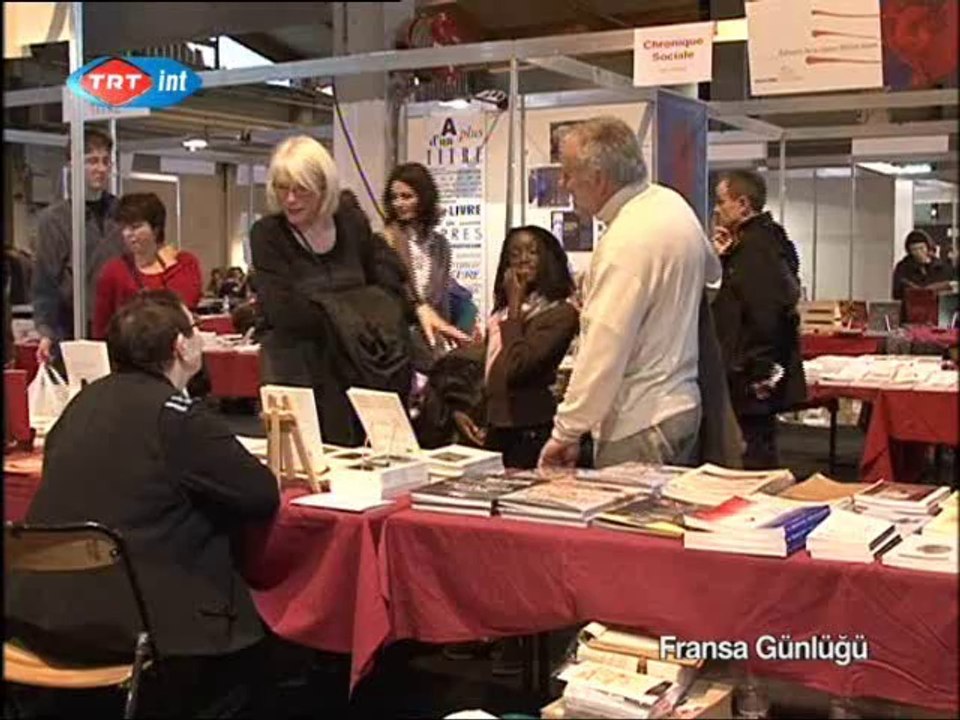 Gül ILBAY au salon du livre à Colmar dans l'émission Günlüğü sur TRT-INT