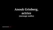 Après Cantona, Anouk Grinberg