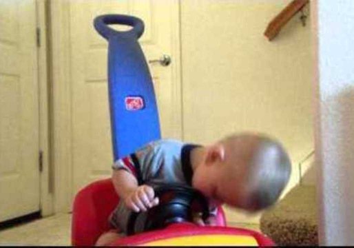 Kid Falls Asleep While at the Wheel