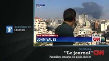 Zapping TV : Un journaliste de CNN surpris par deux explosions en plein direct