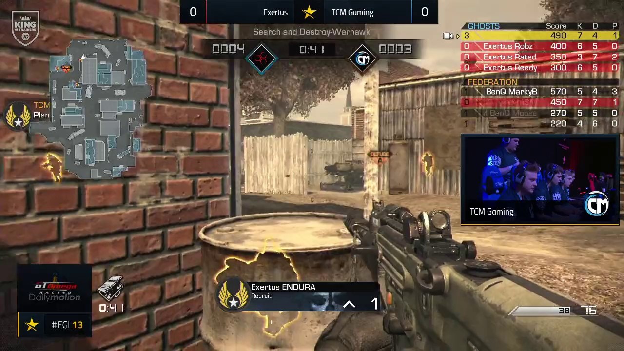 EGL13 : TCM vs Exertus : Winners Semi - Map 2