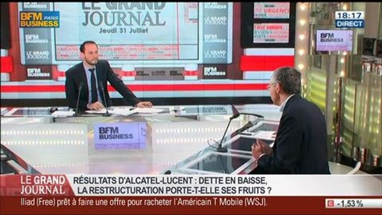 Michel Combes, directeur général d'Alcatel-Lucent, dans Le Grand Journal - 31/07 1/7