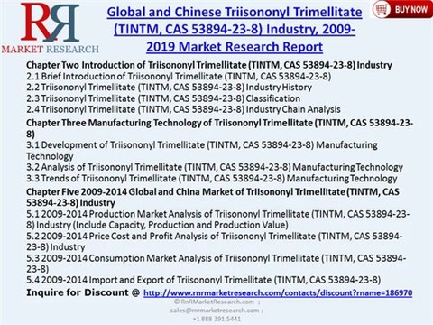 Global and Chinese Triisononyl Trimellitate Industry (TINTM, CAS 53894-23-8) 2019
