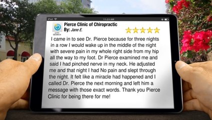 Pierce Clinic of Chiropractic St. Petersburg Remarkable 5 Star Review by Jane E.