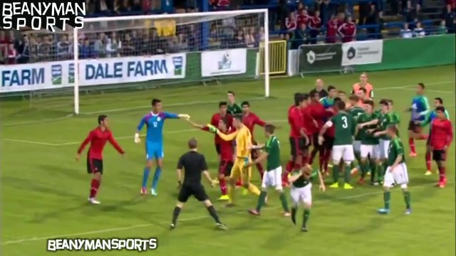 Jogo do Sub-20 entre México e Irlanda do norte acaba em pancadaria