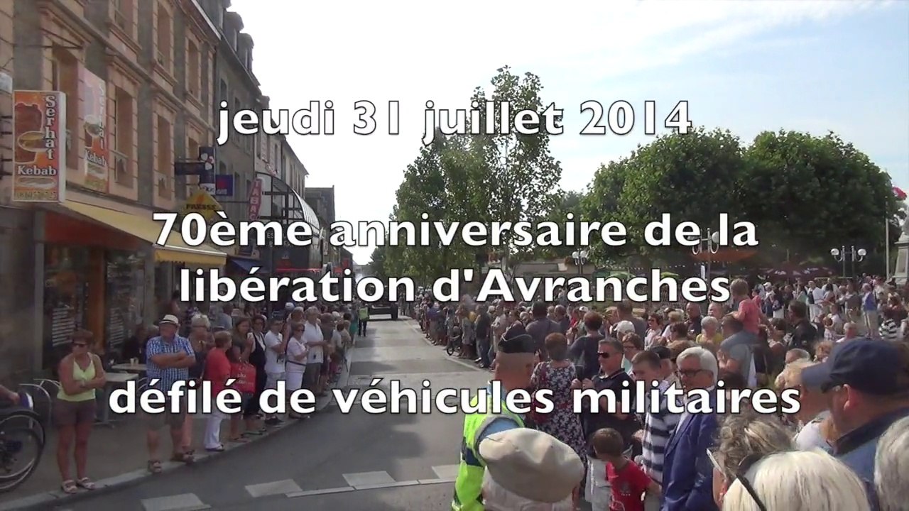 défilé de véhicules militaires US pour le 70ème anniversaire de la libération d'Avranches