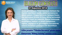 ASLAN Burcu, GÜNLÜK Astroloji Yorumu 01 Ağustos 2014, Astrolog DEMET BALTACI Bilinç Okulu