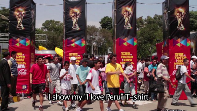Portrait Pérou - tour du monde FIFA World Cup Trophy Tour