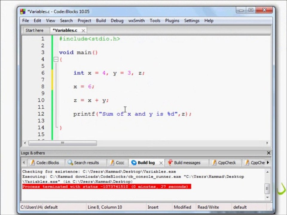 11 Variables Part 3 - Basic Programming in C (Urdu)