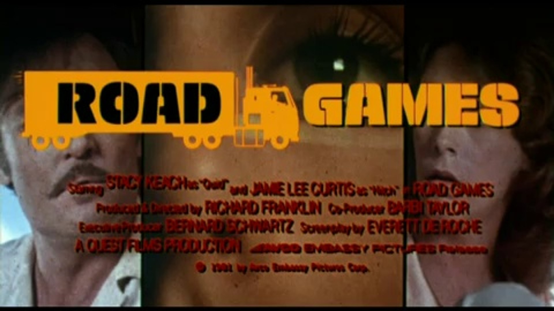 Road Games (1981) USA Trailer Stacy Keach, Jamie Lee Curtis Directed by Richard Franklin