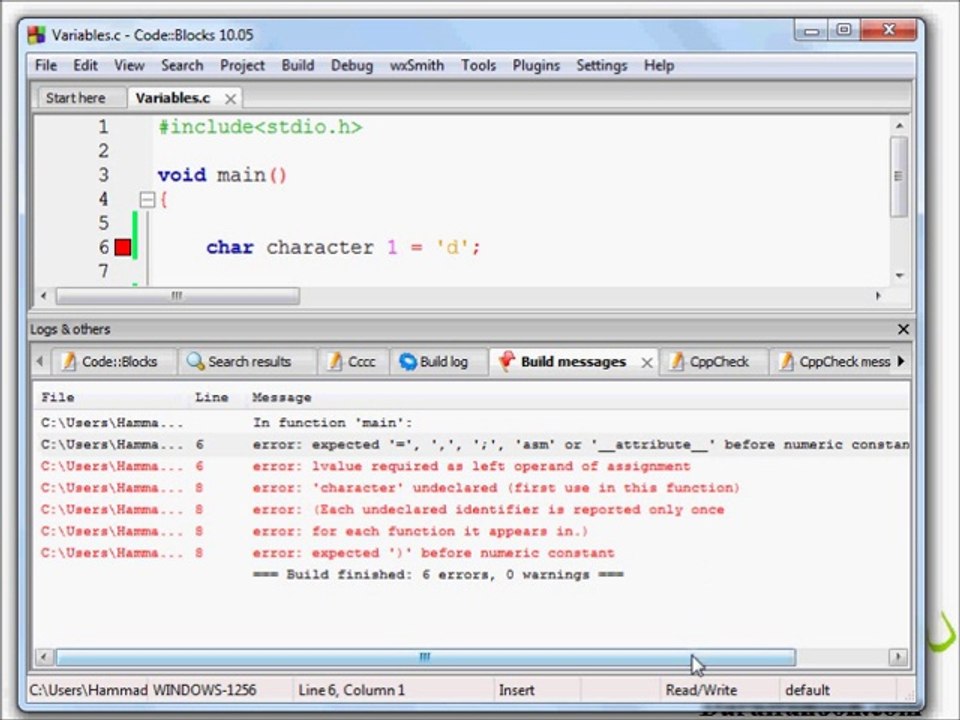 17 Naming Variables - Basic Programming in C (Urdu)